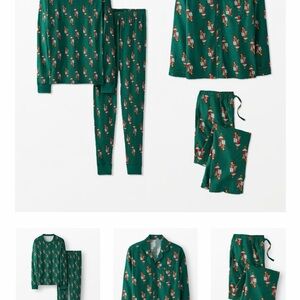 Hannah Anderson Famiky Set (5) Grinch Flannel Pajamas with GrinchPrint